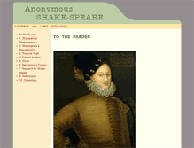 Tablet Screenshot of anonymous-shakespeare.com